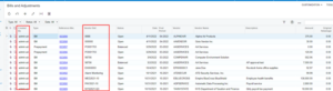 Acumatica Table Layout and Accessibility