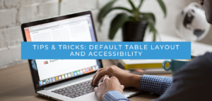 Acumatica Table Layout and Accessibility